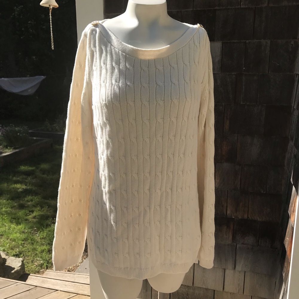 Talbots cable knit sweater